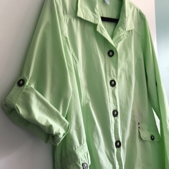 Fresh Produce, lime green jacket, size XL - Picture 4 of 4